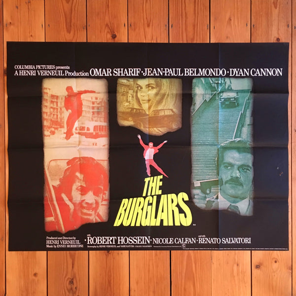 Jean-Paul Belmondo The Burglars 1972 UK Quad