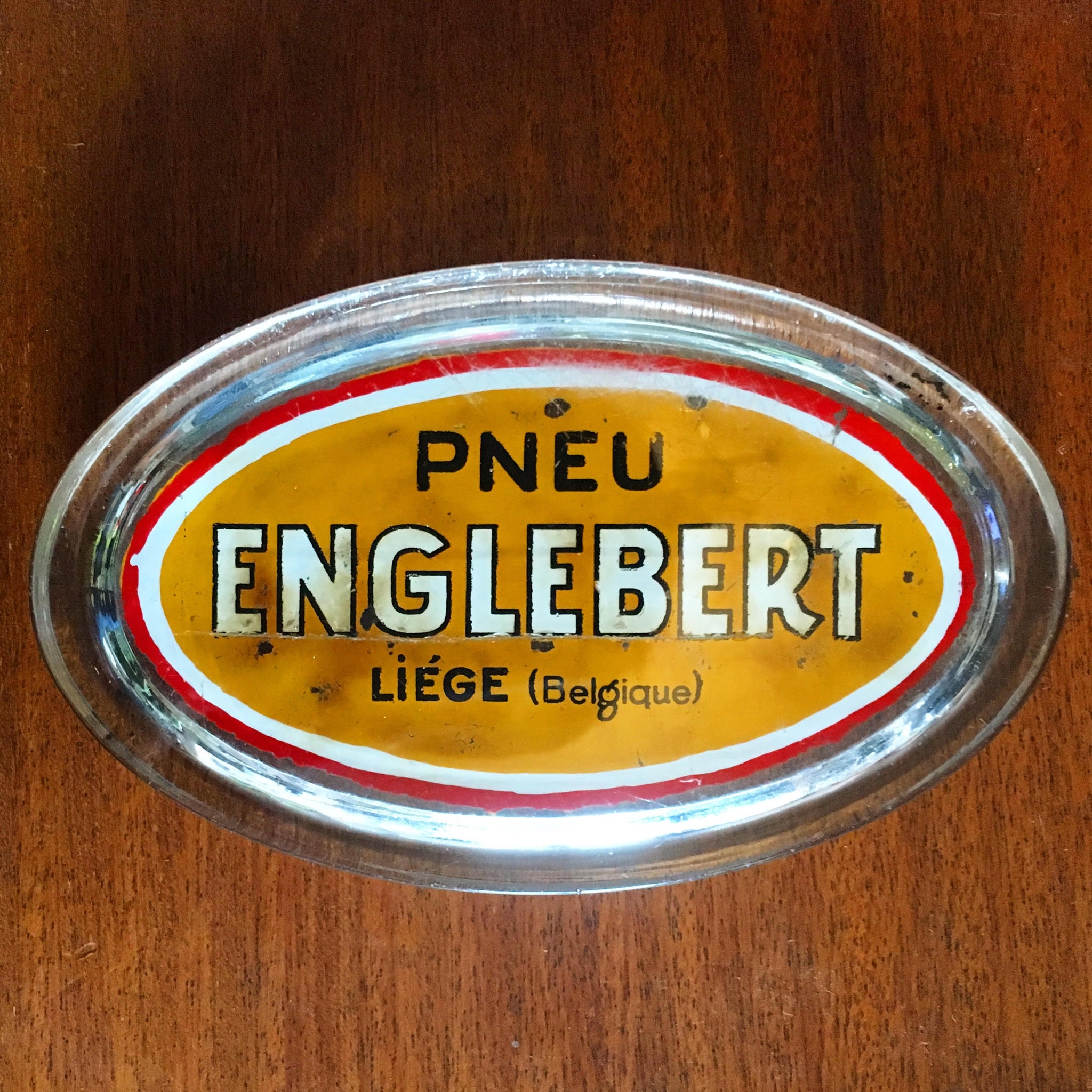 Pneu Englebert Glass Paperweight