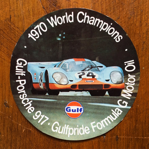 Gulf-Porsche 917 1970 World Champions Sticker