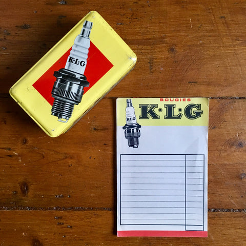 1950's French KLG Spark Plugs Garage Receipt Pad