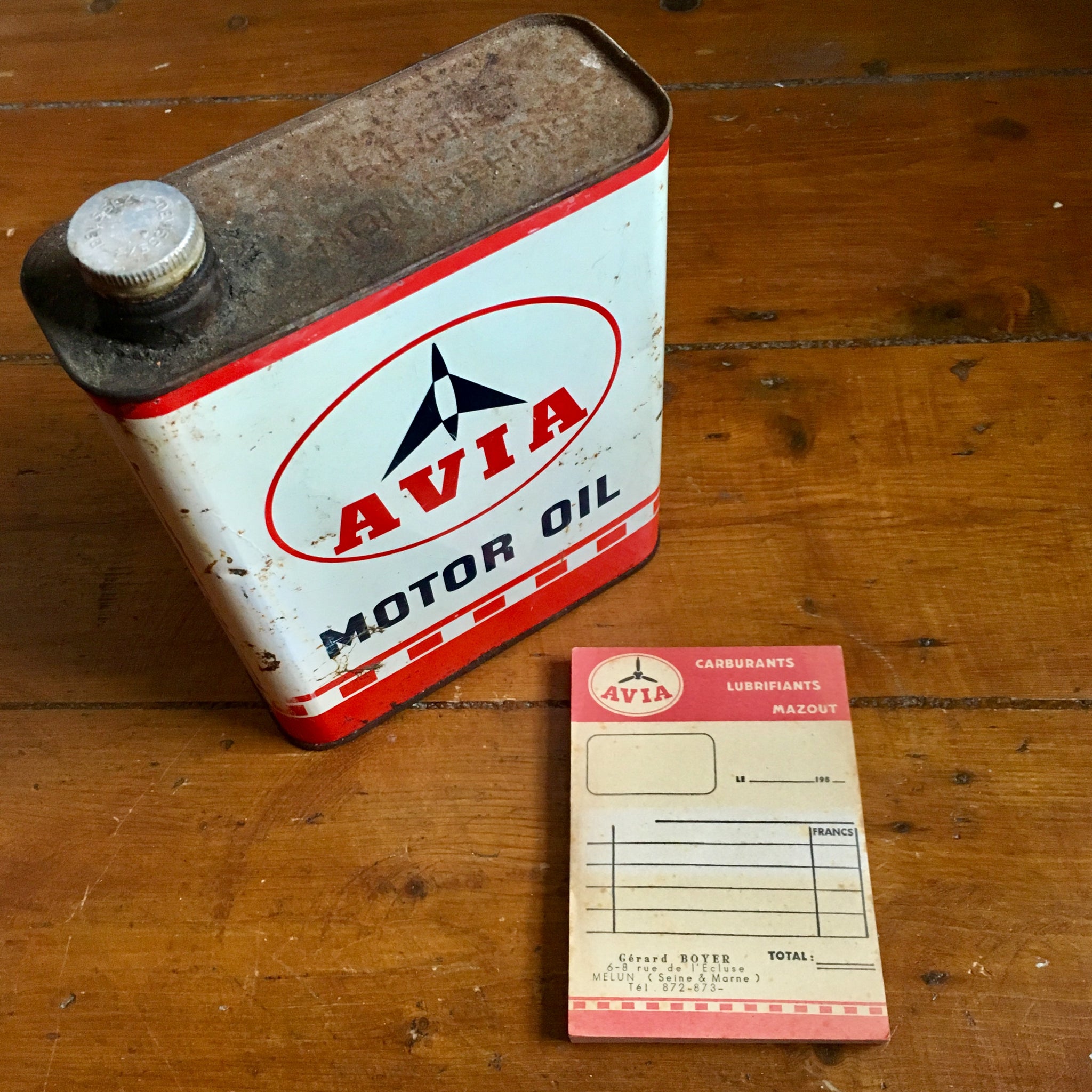 1950's French Avia Oil Garage Receipt Pad
