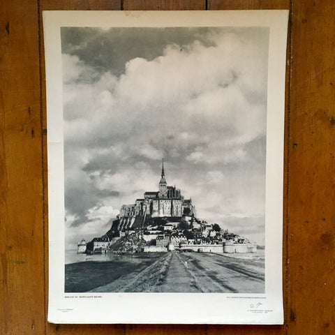 1950's Abbaye du Mont-Saint-Michel Poster