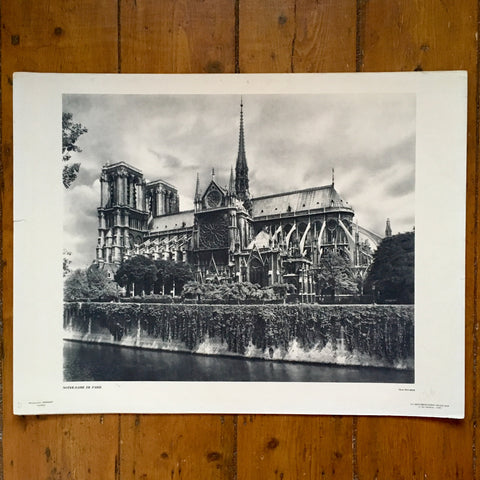 1950's Notre-Dame de Paris Poster