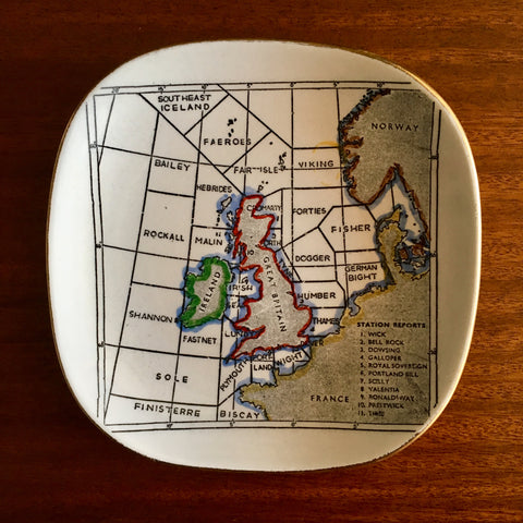 Weather Station Map Ashtray