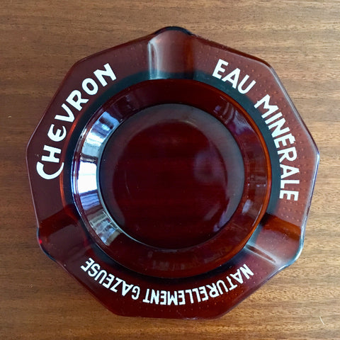 Chevron Eau Minerale Ashtray (Brown)