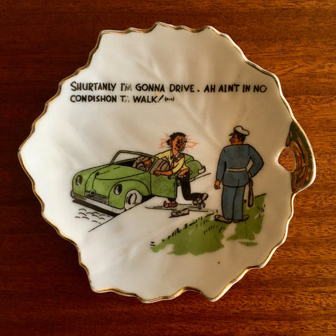 Vintage Humorous Ashtray