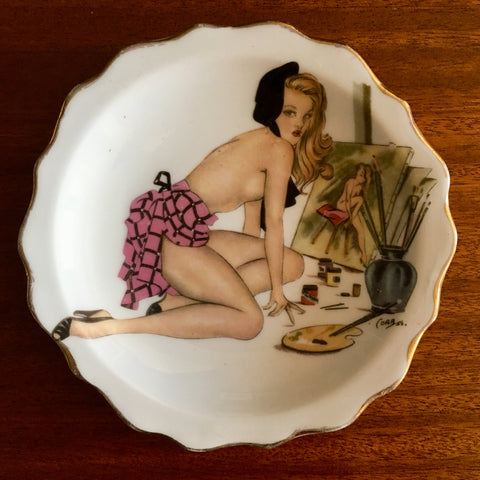 Vintage Pin-Up Ashtray