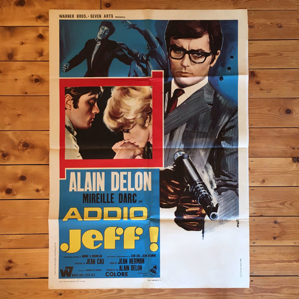 Alain Delon Addio Jeff! 1969 2 Sheet Italian Poster