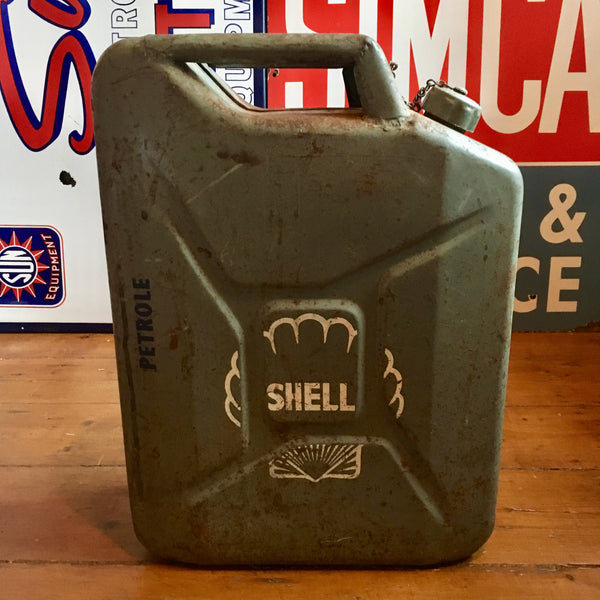 Shell Petrol French Military Jerry Can Circa 1955