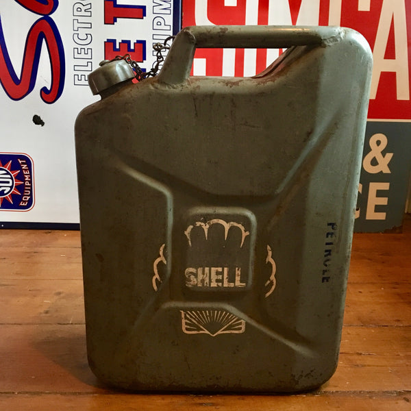 Shell Petrol French Military Jerry Can Circa 1955