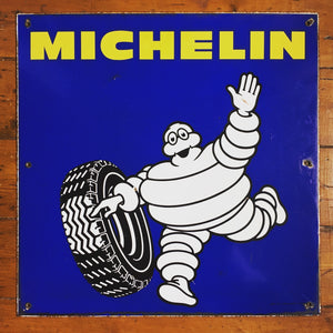 1960s Michelin Enamel Sign