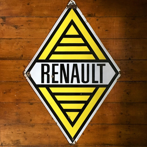 1960's Renault Enamel Sign