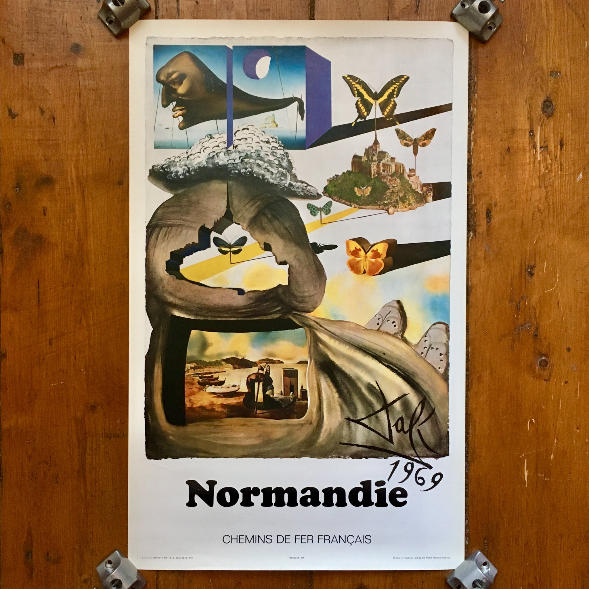 Salvador Dali SNCF Normandie 1970