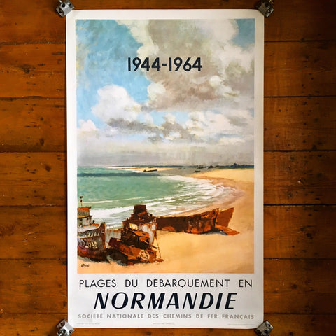 SNCF Plages du Debarquement en Normandie artwork by Albert Brenet
