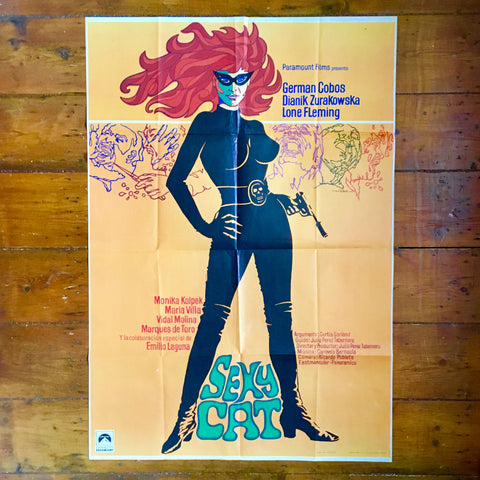 Sexy Cat 1973 Spanish One Sheet Poster