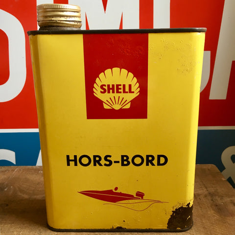 Shell Outboard Motor Oil Can